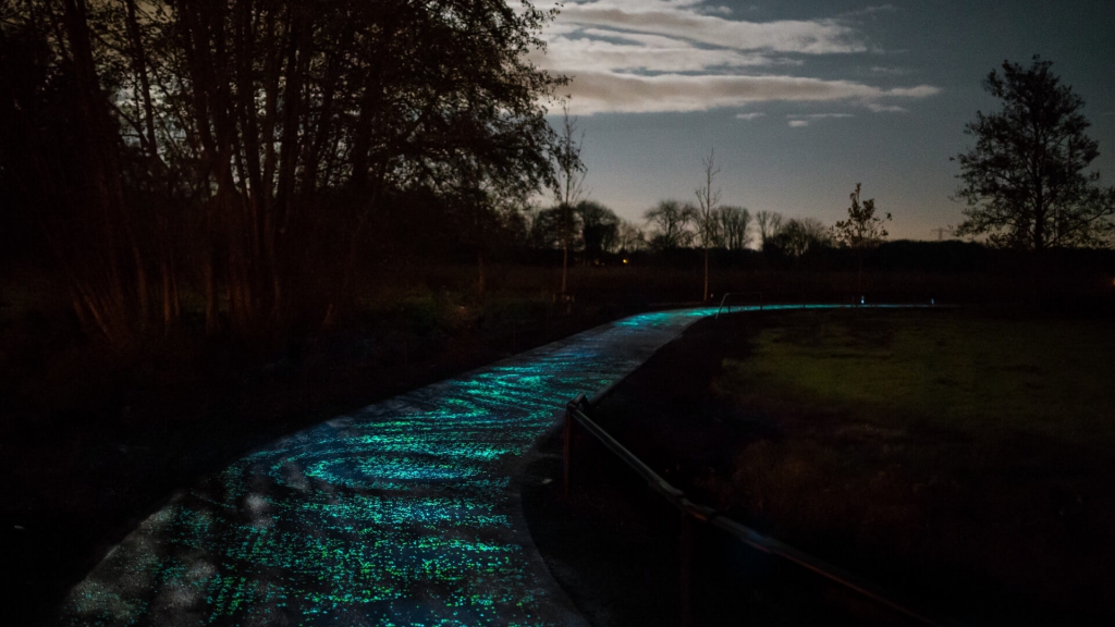 Roosegaarde licht fietspad